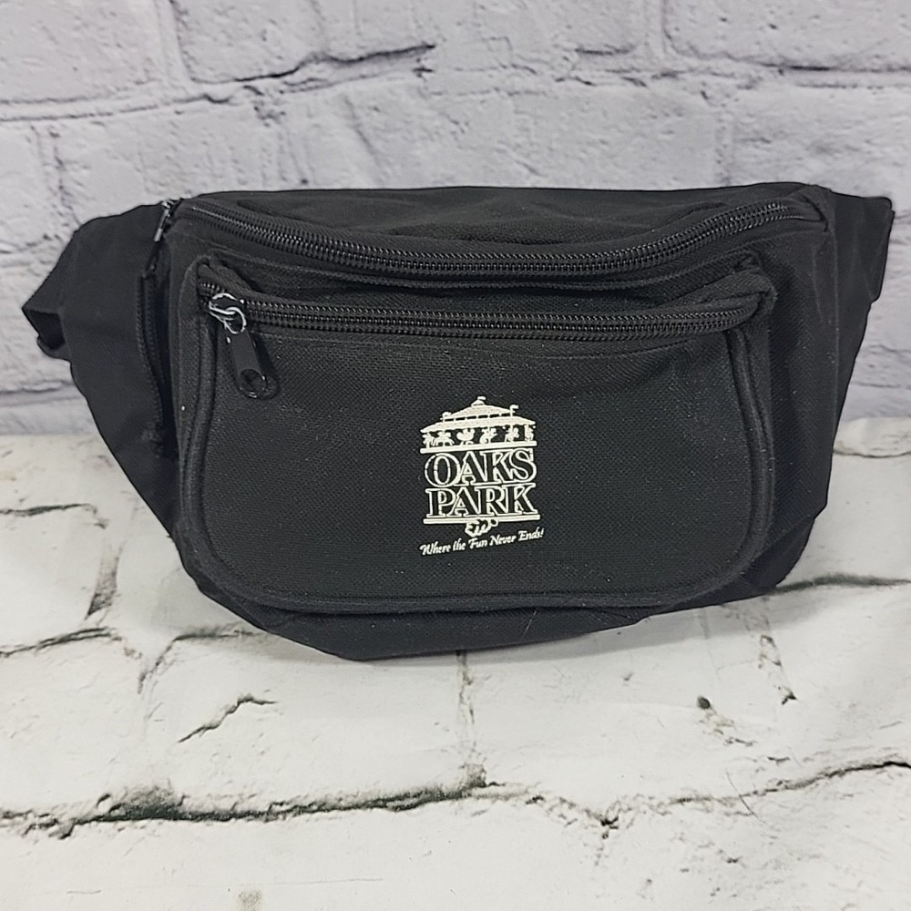Vintage 90s Oaks Park Fanny Pack Portland Amusement Souvenir Hip Waist Bag